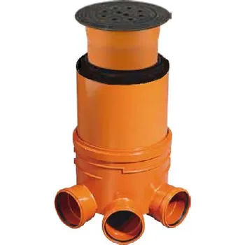 kanalizační vpusť OSMA kanalizační šachta DN400x 500 mm vícevtok - pro KG 160 poklop odvětraný litina - 40t