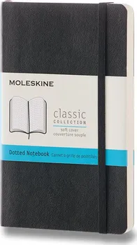 zápisník Moleskine v měkkých deskách tečkovaný 9 x 14 cm