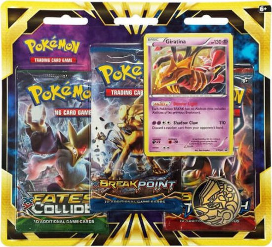 POKEMON Giratina 3pk Blister 3 Booster Packs & Coin POGIB3PK Tracing ...