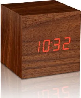 Budík Gingko Cube Click Clock LED