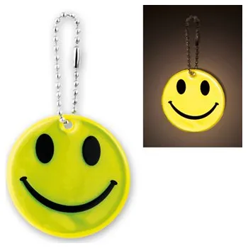 reflexní přívěsek ve tvaru smajlíka