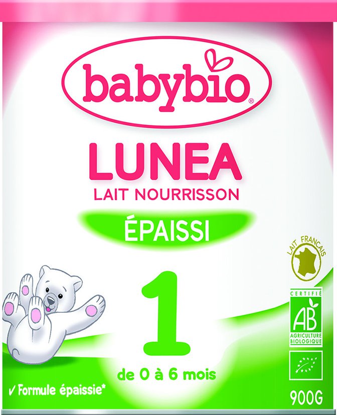 Babybio Lunea 1 Lait pour Nourrissons Bio Épaissi de 0 à 6 Mois