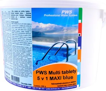 Bazénová chemie PWS Multi tablety 5v1 Maxi blue