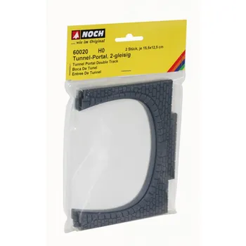 Modelová železnice NOCH Portál tunelu dvoukolejný 2 ks