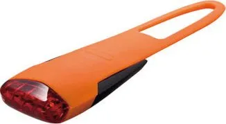 Cyklosvítilna KTM USB LED silikon blikačka zadní oranžová