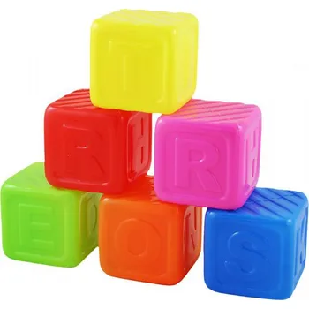 Hračka pro nejmenší Rappa Kostky písmena 6 ks