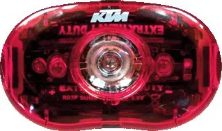Cyklosvítilna KTM Blikačka 0,5 W černá/červená