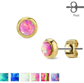 Náušnice Náušnice chirurgická ocel Opal SE1002