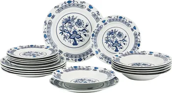 Talíř Banquet Onion 18dílna sada talířů modrá