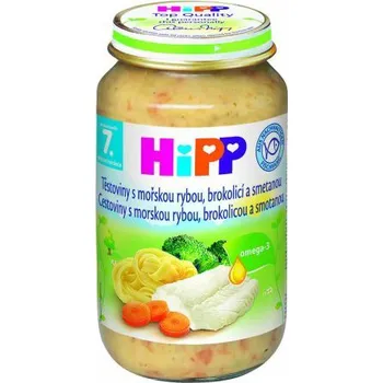 HiPP Těstoviny s mořskou rybou, brokolicí a smetanou