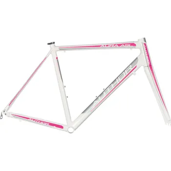 rám kola Author Aura ASL rám + vidlice bílý/růžový/stříbrný 2017