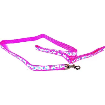 Vodítko pro psa Růžové vodítko pro psa - 120x2 cm (Růžové látkové vodítko pro psy, karabina je kovová. Vodítko je dlouhé 120 cm.)