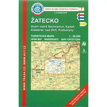 Žatecko - turistická mapa KČT č.7