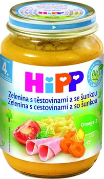 HiPP BIO Zelenina s těstovinami a se šunkou