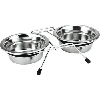 Miska pro psa Nobby stojan nerezový + misky 2x 1,5 l/21 cm