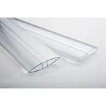 Spojovací profil H polykarbonát , čirý, tl. 25mm, délka 6m