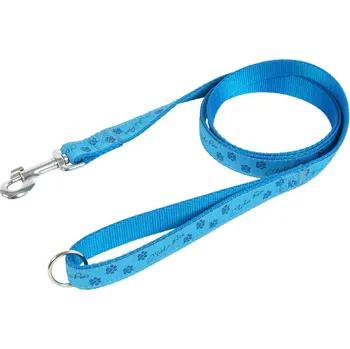 Vodítko pro psa Vodítko TLAPKY 25 mm x 150 cm modrá Doprodej