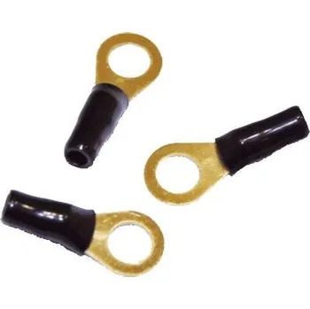 Kabelové oko Očko kabelové 4mm2 černé