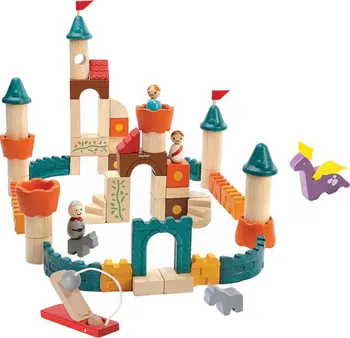 Dřevěná hračka Plan Toys Velká Sada Pohádkové Stavebnice