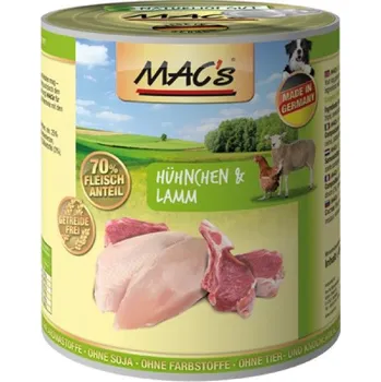 MAC's Dog konzerva kuře/jehně, 800 g
