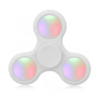 Gadget Fidget Spinner LED svítící, bílý