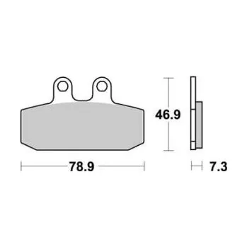 Brzda pro motocykl Sbs 108 HF Ceramic Street