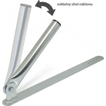 Anténní držák Držák antény pod střešní tašku s náklonem, délka 300, zinek Galva