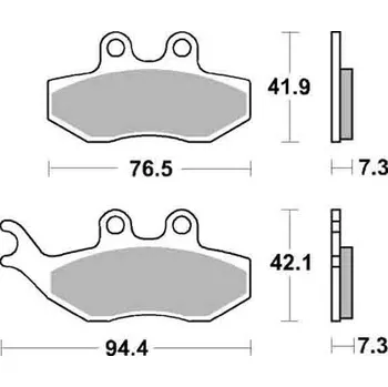 Brzda pro motocykl Sbs 774 HF Ceramic Street