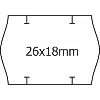 Papír Cenové etikety 26x18mm START-PRIX bílé