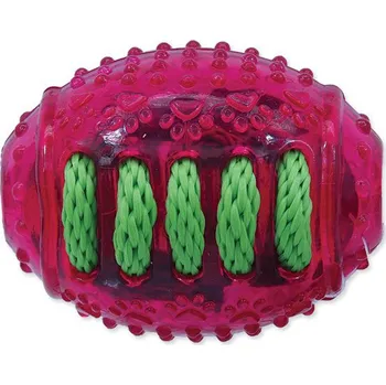 Hračka pro psa Dog Fantasy rugby míč růžový 8 cm