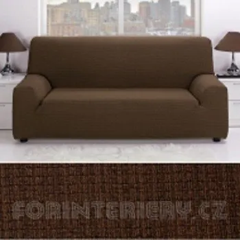 Napínací potah Potahy Ibiza hnědý na křeslo - křeslo
