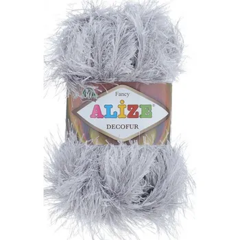 Příze Alize Decofur světle šedá 119