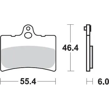 Brzda pro motocykl Sbs 126 HF Ceramic Street