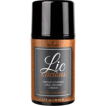 Lubrikační gel Sensuva Lic-o-licious Salted Caramel Oral Delight Cream 50ml