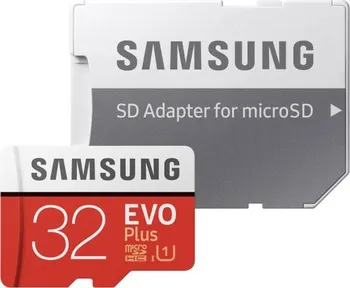 paměťová karta Samsung EVO Plus microSDHC 32 GB UHS-I U1 + SD adaptér (MB-MC32DA/EU)