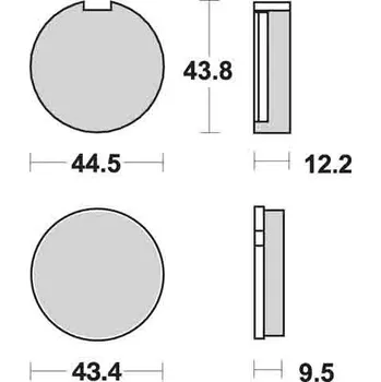 Brzda pro motocykl Sbs 516 HF Ceramic Street