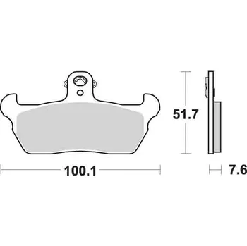 Brzda pro motocykl Sbs 641 HF Ceramic Street