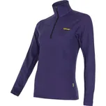 Sensor Merino wool 330 kr. zip fialová