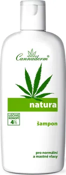 Šampon Cannaderm Natura šampon na normální a mastné vlasy 200 ml