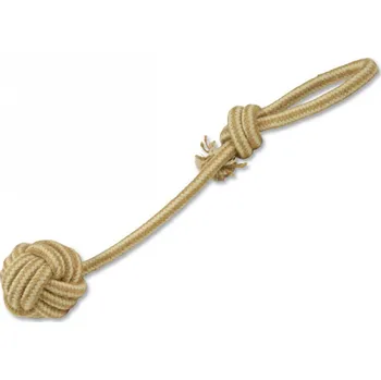 Hračka pro psa Dog Fantasy přetahovadlo juta míč házecí 38 cm