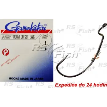 Rybářský háček Gamakatsu Worm Offset EWG 1/0