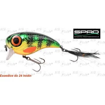 Umělá nástraha SPRO Fat Iris - barva Chrome Perch 80 mm - 48671106