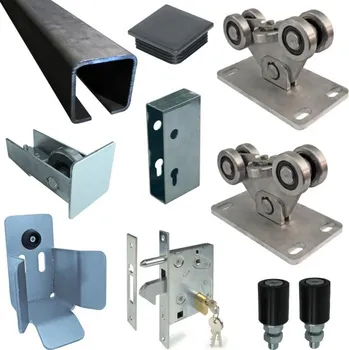 Pohon brány Sada pro manuální posuvnou samonosnou bránu do šíře 4,5m - 350kg - C60Fe