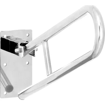 wela sklopné invalidní U madlo k wc nerezové domadlo 191351268882 Délka: 60 cm, Průměr: 25 mm