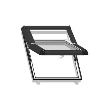 Okno Střešní okno BAUSTAR plastové 78 x 98 výsuvně-kyvné, bílé