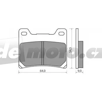 Brzdová destička Yamaha BT 1100 2002-2006 brzdové destičky zadní NHC AM-300