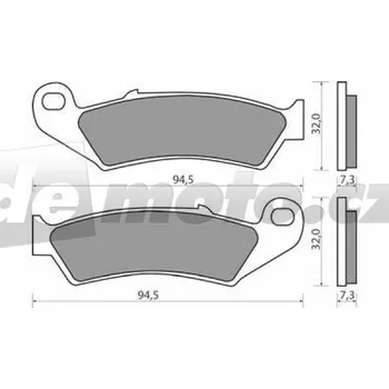 Autodíl Honda CR 500 RH 1987-1988 brzdové destičky přední NHC CU-1