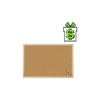 Korková nástěnka 40 x 60 cm s dřevěným rámem (Nástěnná tabule korek 60 x 40 cm v dřevěném rámu dřevěný rám