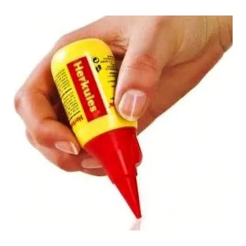 Kancelářské lepidlo Lepidlo Herkules 30 g s aplikátorem na papír dřevo korek kůži fotografie obuv fotky Hercules 30g tekuté