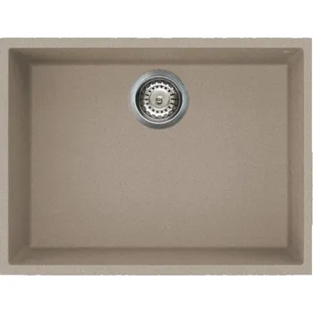 Granitový dřez Kuchyňský dřez Elleci Quadra 110 Tortora G43, spodní 943DRLGQ11043BS